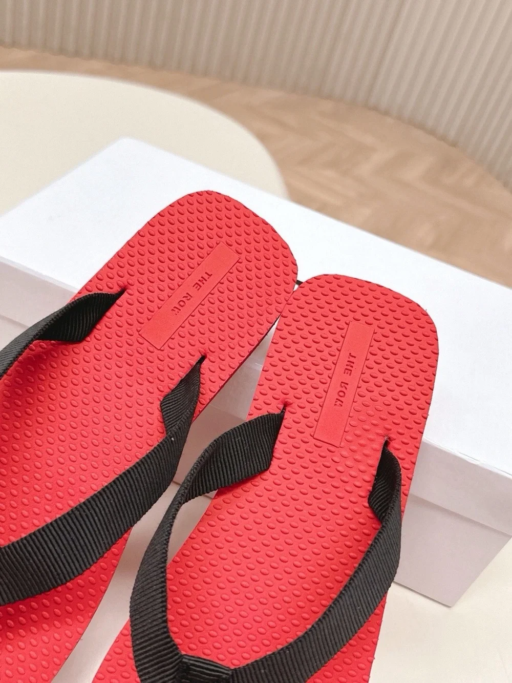 The Row Red Women's Flip Flop Sandals